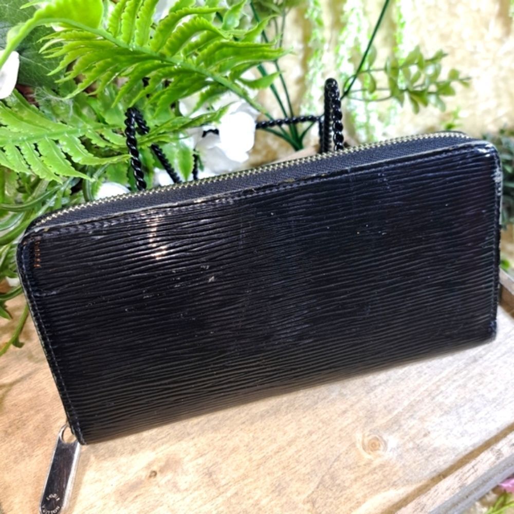 Louis Vuitton Full Zippy Electric Black Epi Wallet Authentic - Picture 4 of 12